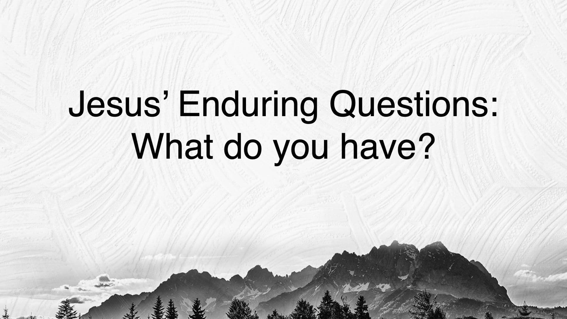 Jesus' Enduring Questions: What do you have? sermon image
